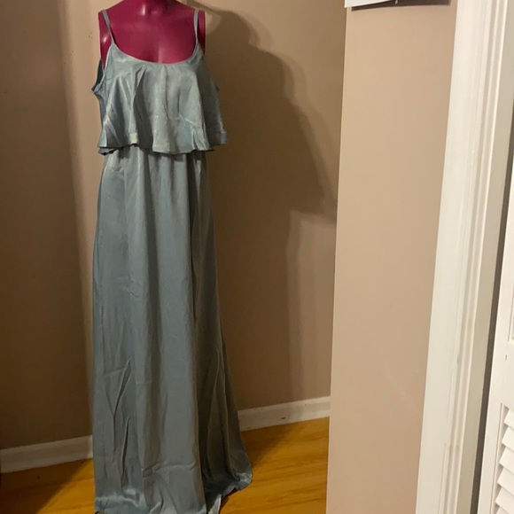 Show Me Your MuMu Caitlin Ruffle Maxi Dress NWOT - Picture 3 of 12